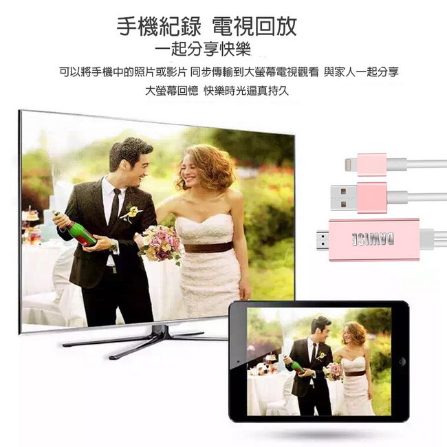 HM08專業自動款iPhone/iPad HDMI鏡像影音線(送2大好禮)
