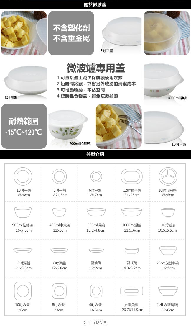 CORELLE康寧 綠野微風5件式餐盤組(501)
