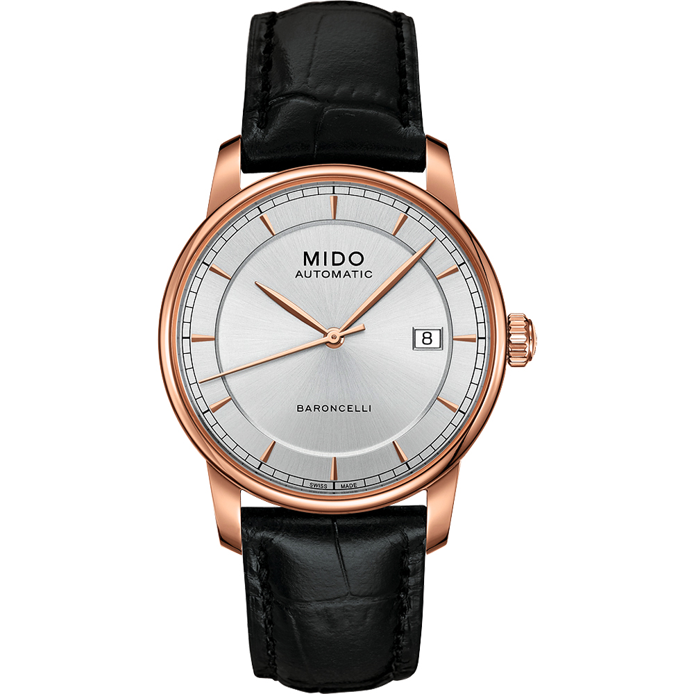 MIDO 美度 官方授權 Baroncelli II 爵士時尚機械錶 送禮推薦-38mm M86003104