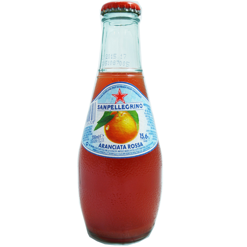聖沛黎洛 氣泡水果水-紅橙(200mlx6入)
