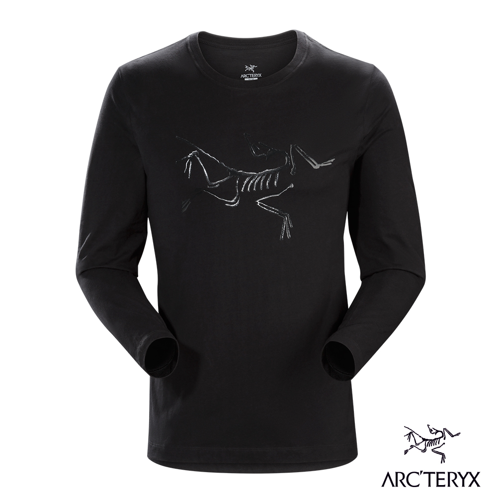 Arcteryx 始祖鳥 24系列 男 有機棉長袖T恤 黑