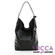 YUCCA -個性鱷魚紋牛皮水桶包 -黑色-D0044001C56 product thumbnail 1