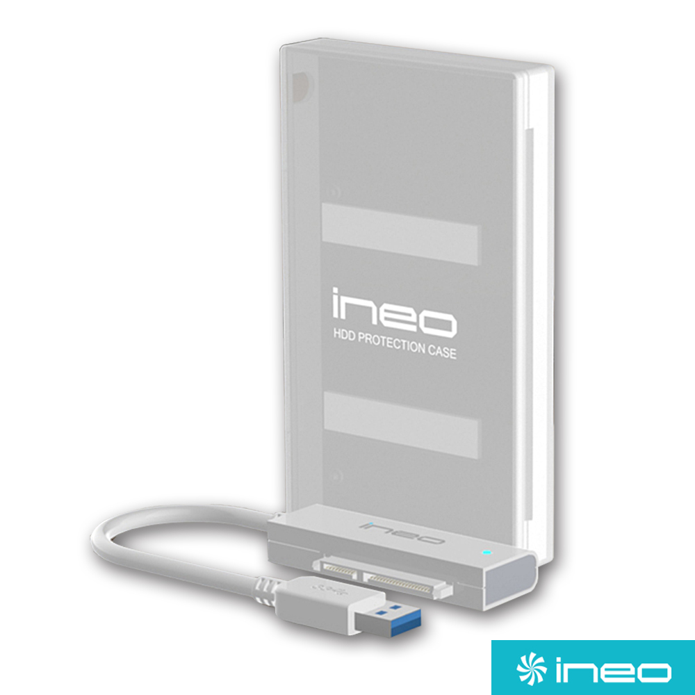 Ineo USB3.0 2.5吋硬碟外接轉接線/外接盒(I-NA216U2PLUS)