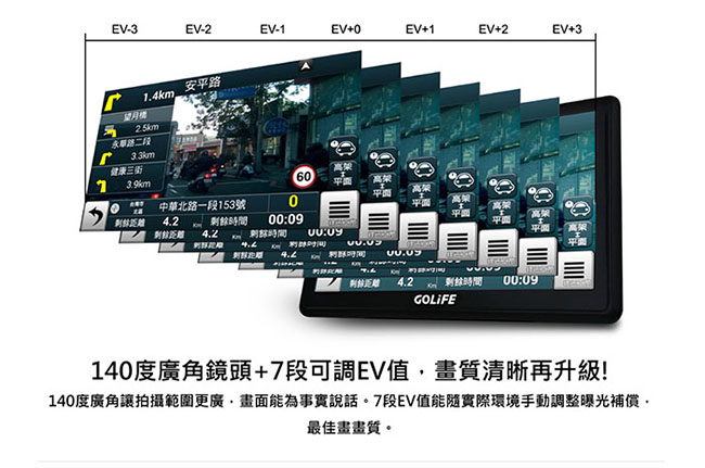 GOLiFE GoPad DVR7 Plus 升級版Wi-Fi行車紀錄聲控導航平板-急速配