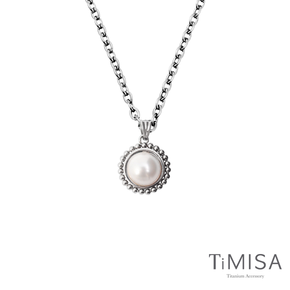 TiMISA《珍心真意-白珍珠》純鈦項鍊(E)