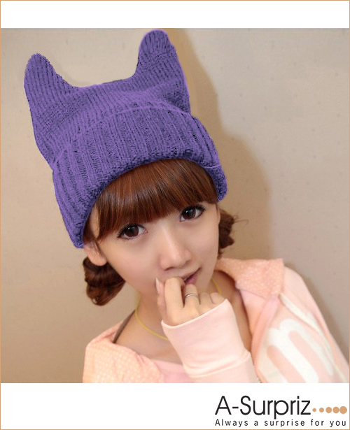 A-Surpriz 韓系甜美小惡魔針織帽(7色選)