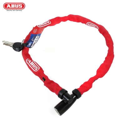 ABUS 德國防盜鎖 1500 web Key Chain 60cm單車鑰匙鎖-紅