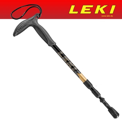 【德國 LEKI】T把輕量鋁合金三節式健行登山杖(避震款)