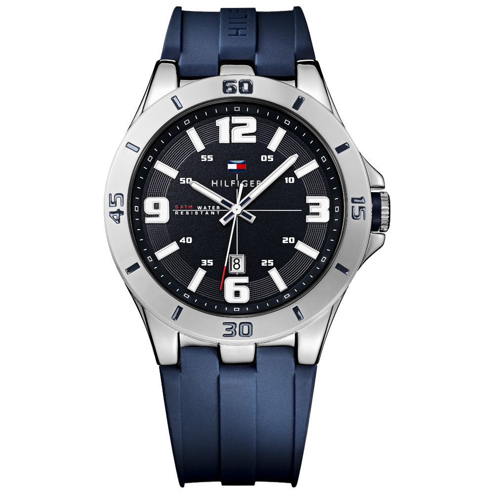 Tommy Hilfiger 美式越野運動時尚腕錶 黑x藍 46mm 其他美系品牌 Yahoo奇摩購物中心