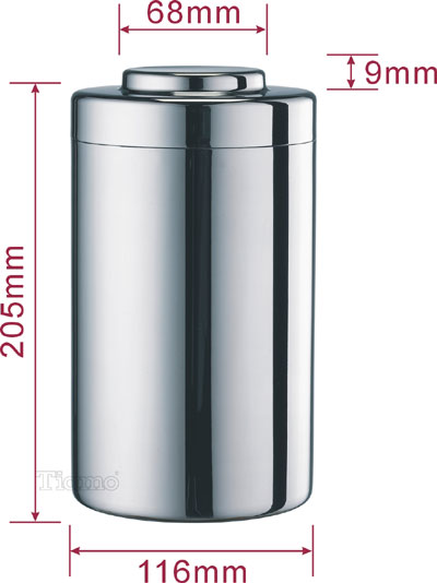 Tiamo 不鏽鋼儲豆罐 500g ( HG2803 )
