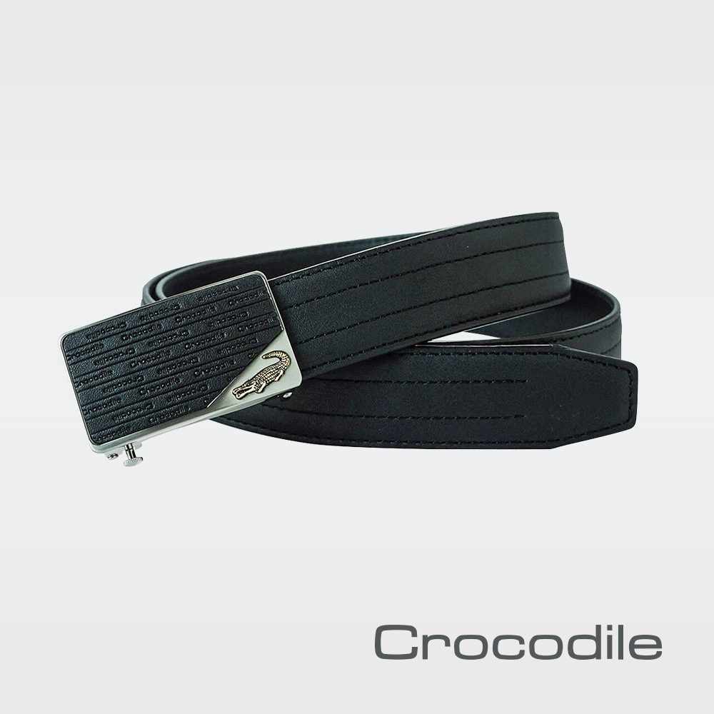 Crocodile 紳士義大利荔紋自動穿扣皮帶 0101-20101