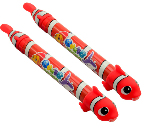 《夏日戲水組》小丑魚造型伸縮管抽水式水槍2入（顏色隨機）