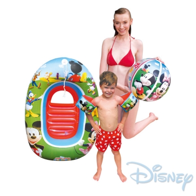 《凡太奇》美國品牌【迪士尼】兒童旅行用充氣戲水套裝-米奇