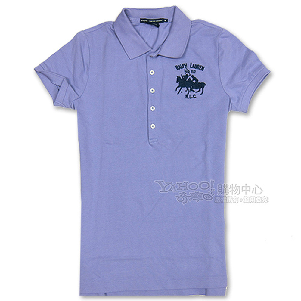 Ralph Lauren 經典雙馬POLO女衫(薰衣紫)