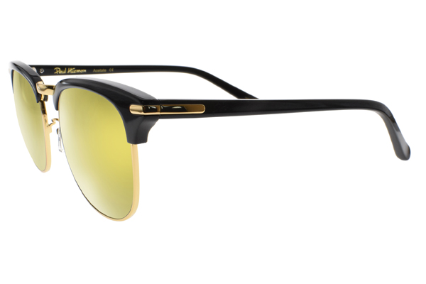 PAUL HUEMAN太陽眼鏡 韓系潮流/黑金-黃水銀#PHS1080A 05-3