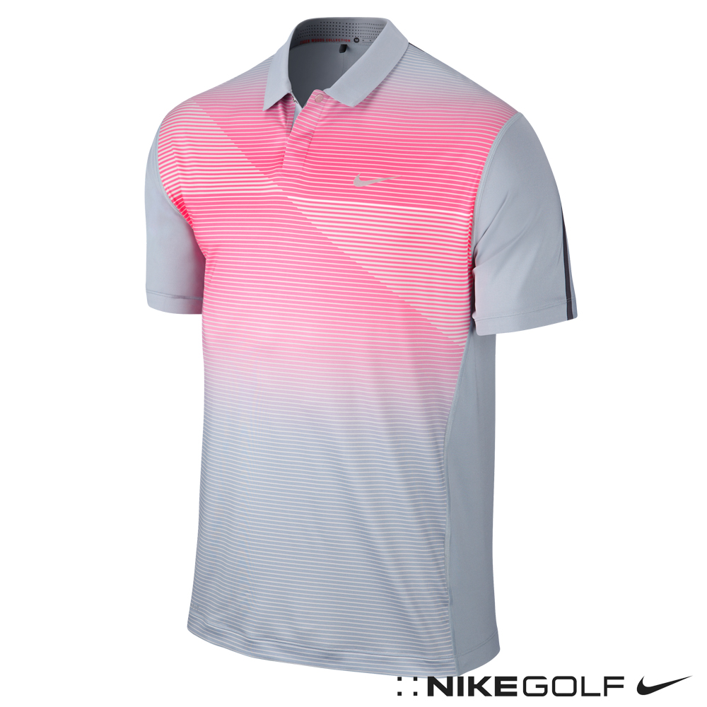 Nike Golf 老虎伍茲系列快速排汗漸層針織衫-帥氣粉