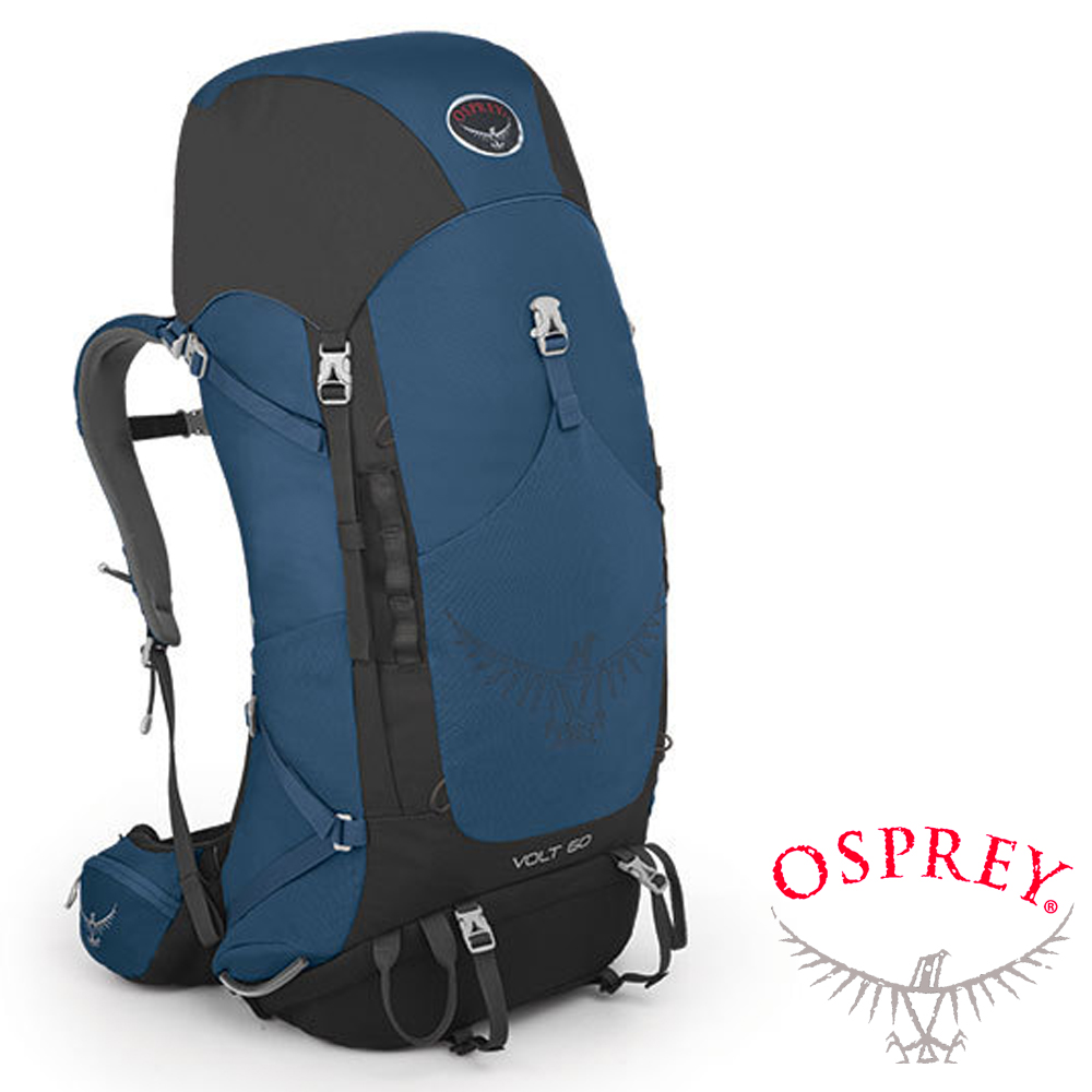 【OSPREY】男款 Volt 60L 輕量透氣登山健行背包/後背包_藍