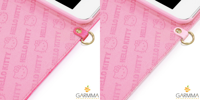 GARMMA Hello Kitty iPad mini 4摺疊式皮套–金豔款