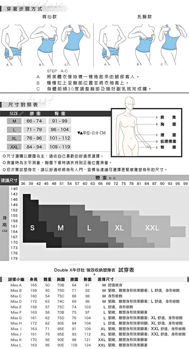 Mollifix Double X牛仔肚 強效收納塑身衣 (桃粉)