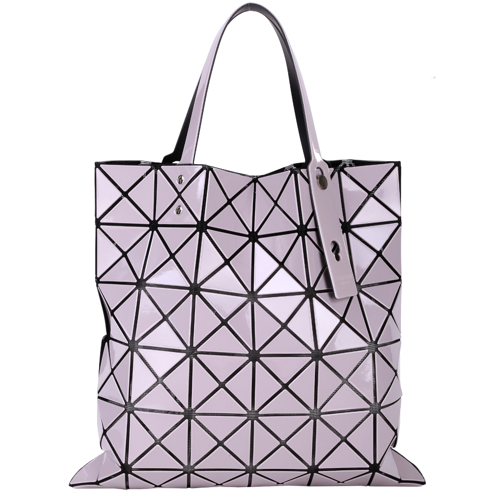 三宅一生BAO BAO ISSEY MIYAKE LUCENT-2 灰耦色托特包(6x6)