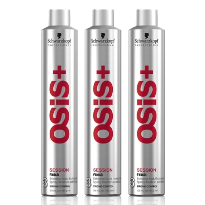 Schwarzkopf施華蔻 OSIS 黑炫風/黑旋風特強定型霧500mlx3入