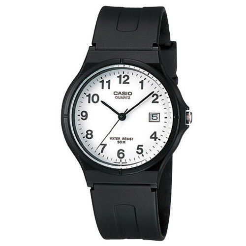 CASIO 超輕薄感時尚指針錶(MW-59-7B)-白