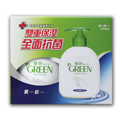 綠的GREEN 抗菌潔手乳買一送一組