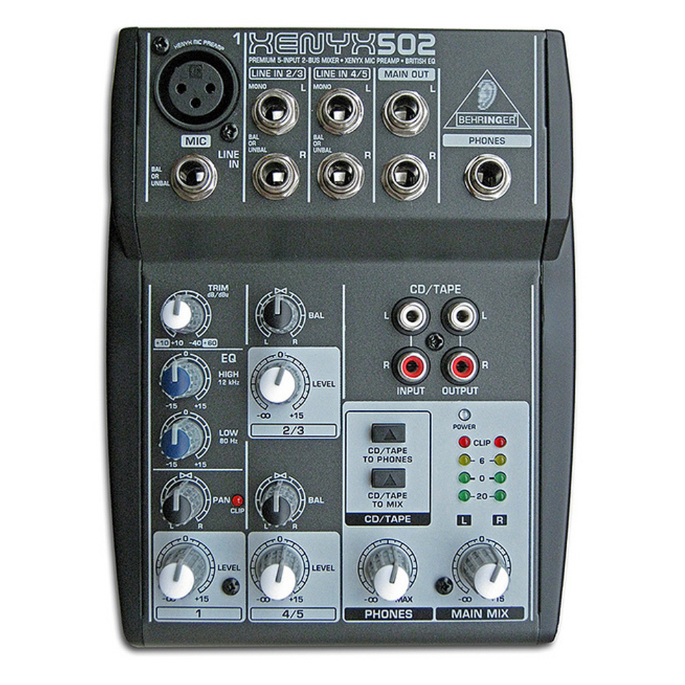 BEHRINGER XENYX 502 5軌混音座