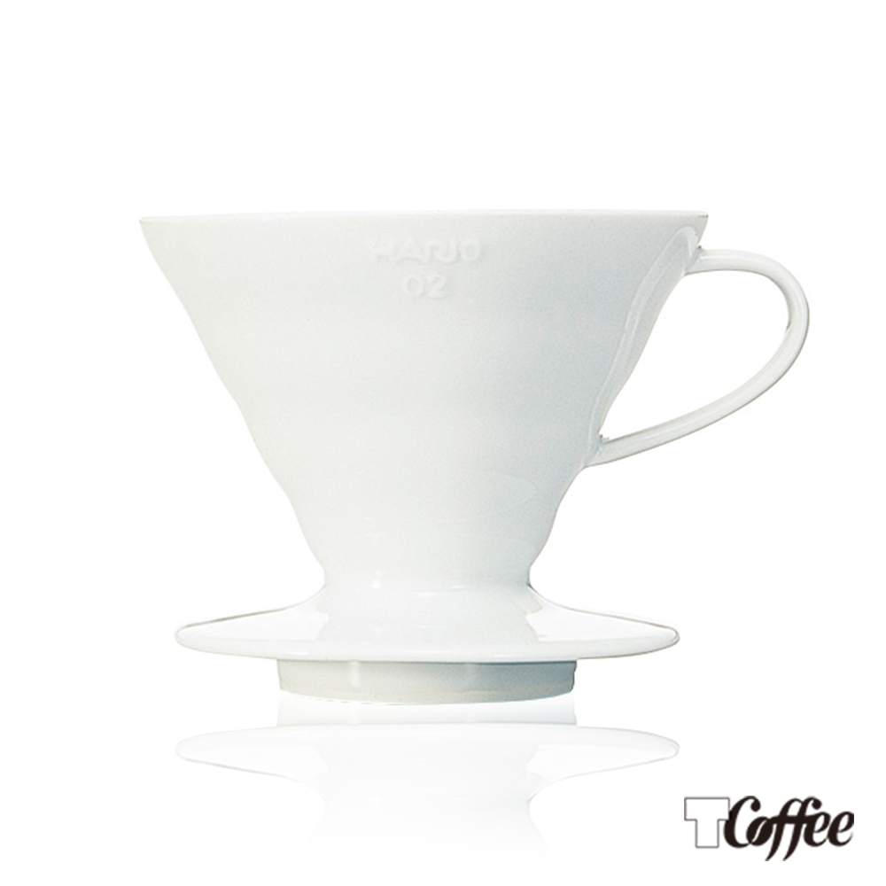 TCoffee HARIO-V60白色02磁石濾杯