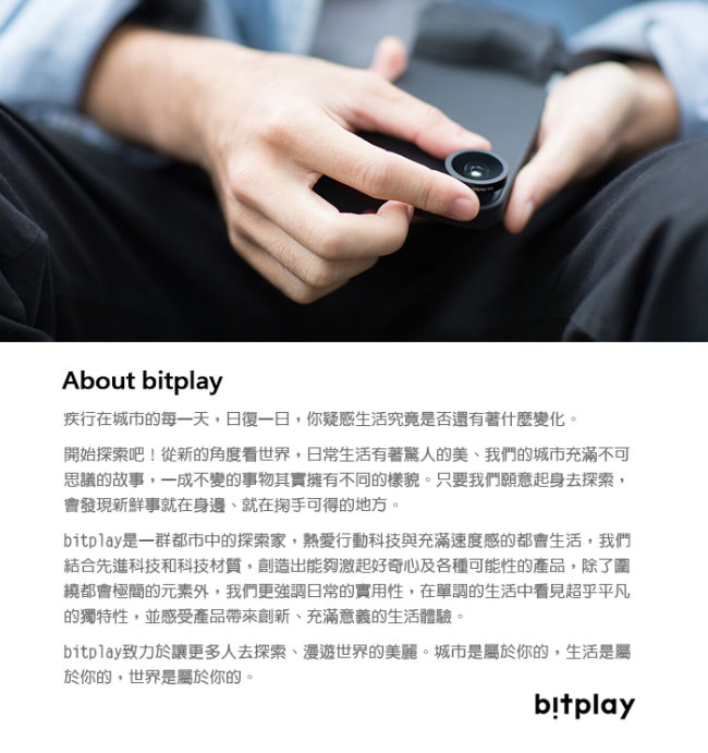 bitplay 魚眼鏡頭+微距鏡頭 2 in 1鏡頭組(組合式)