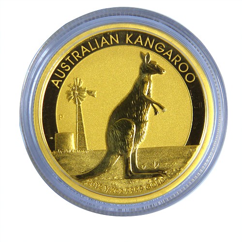 澳洲袋鼠金幣-1/2盎司(OZ)