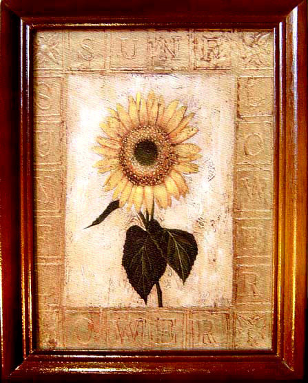開運陶源【Sunflower向日葵】原木鑰匙盒壁飾