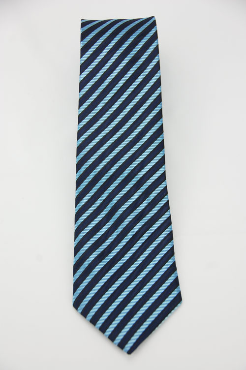 Alpaca 深淺藍斜紋領帶
