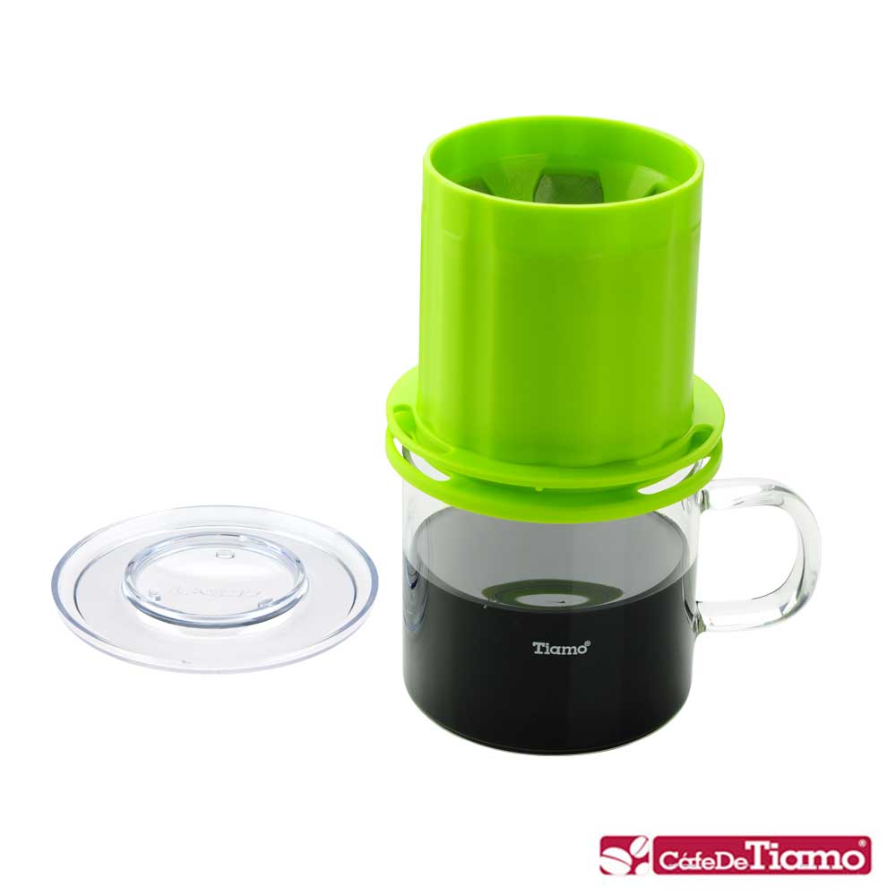 Tiamo 圓錐免濾紙獨享杯-翠綠色(HG2325)