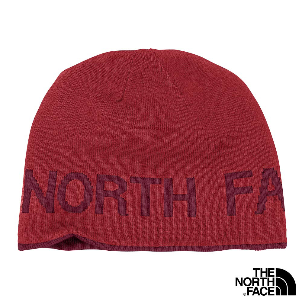 The North Face HIGHLINE BEANIE雙面保暖帽 磚瓦紅