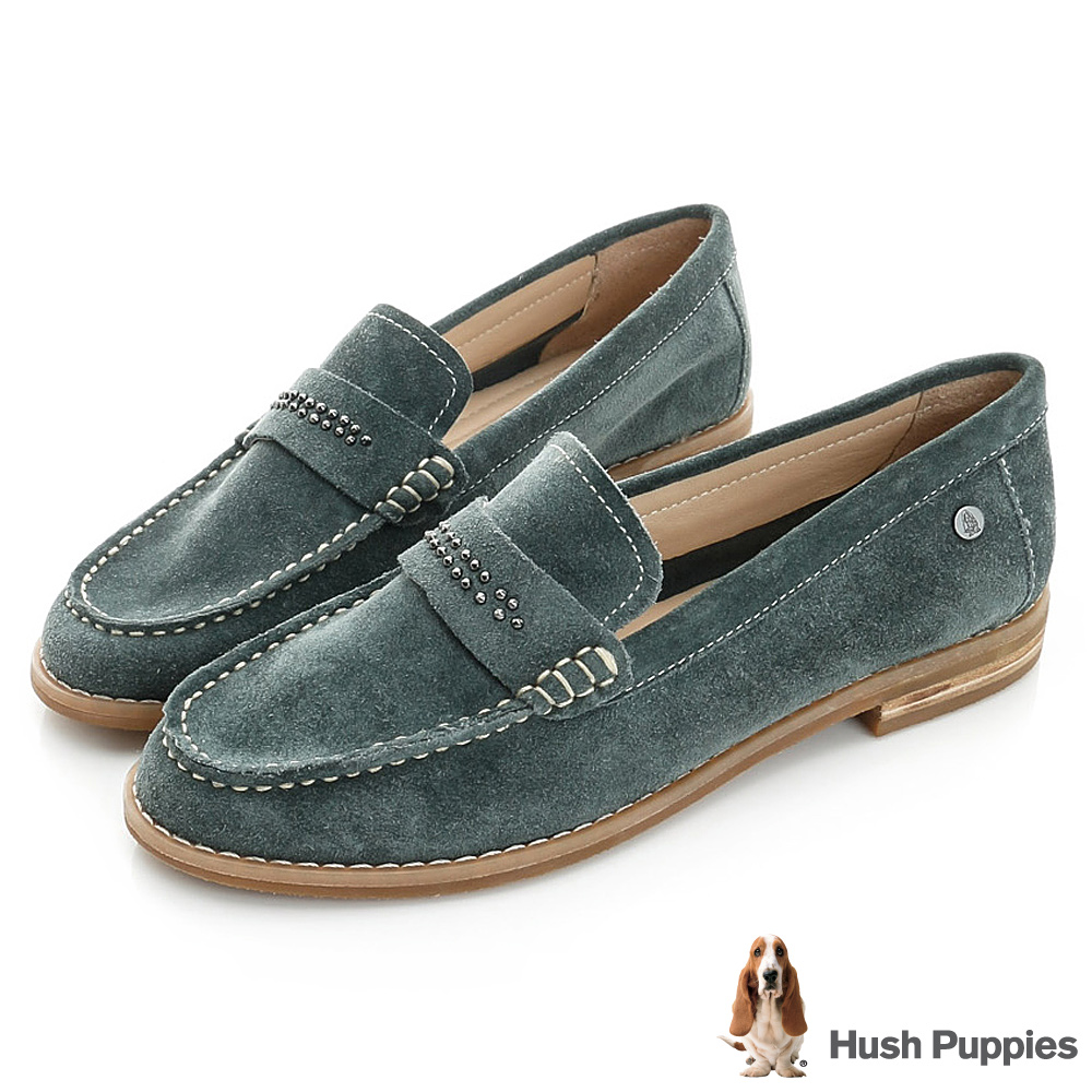 Hush Puppies Aubree 鉚釘百搭鞋-灰綠