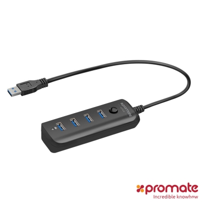 Promate USB3.0 (4埠)Hub高速集線器