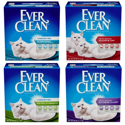 （台灣代理商公司貨-2盒入）Ever Clean藍鑽貓砂25LB