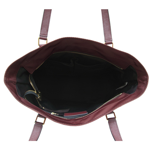 MARC JACOBS Trooper 尼龍長型肩背托特包-酒紅色