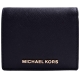 MICHAEL KORS Jet Set Travel 金LOGO防刮皮革釦式短夾-黑 product thumbnail 1