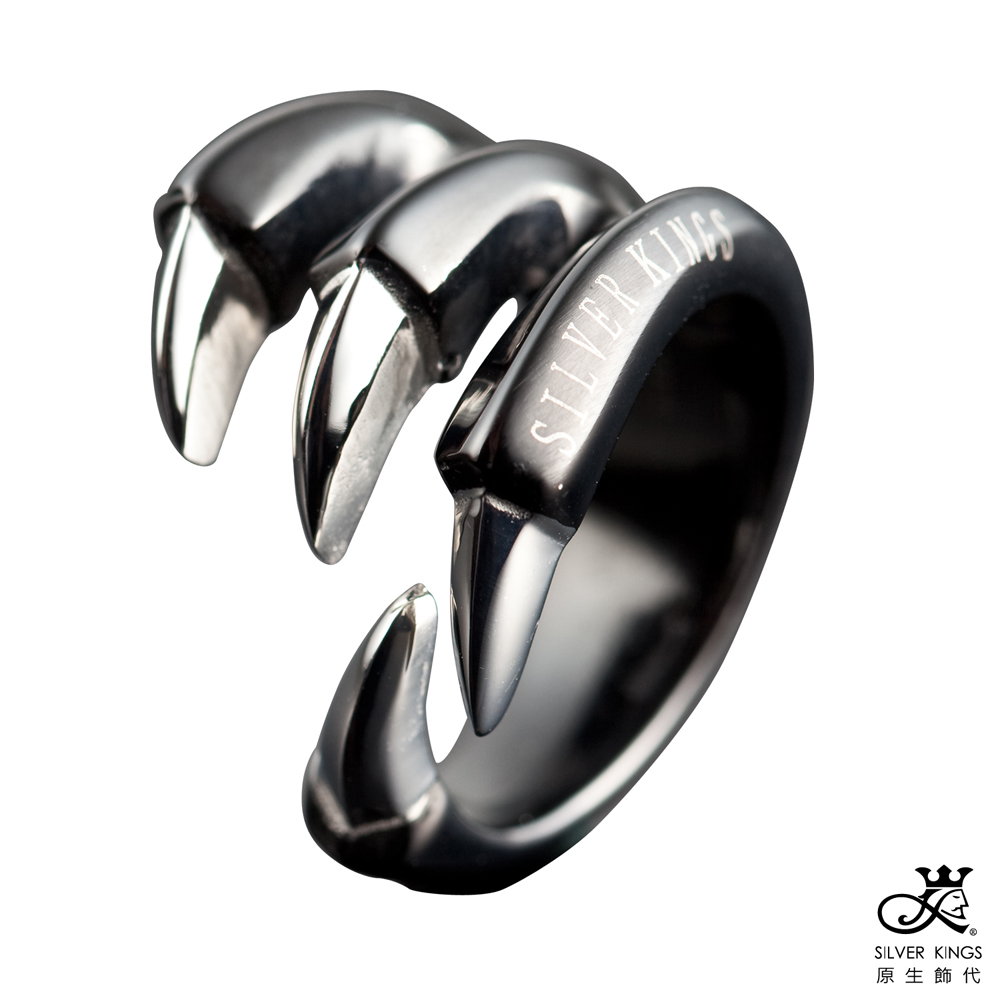 原生飾代SilverKings-舞爪之二-316L白鋼戒指