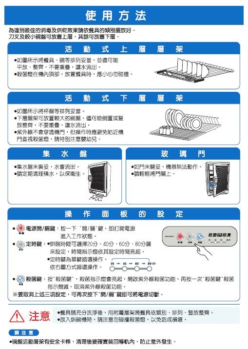 台灣三洋SANLUX 85L烘碗機 SSK-85SUD