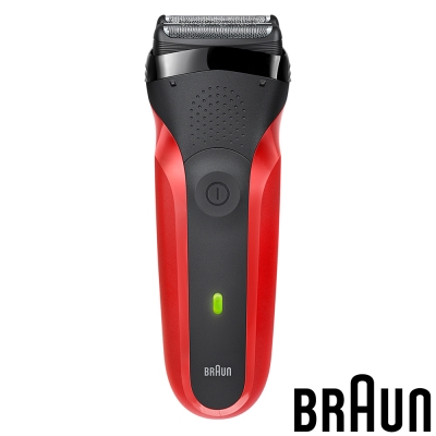 (福利品)德國百靈BRAUN-三鋒系列電鬍刀300s(紅色)