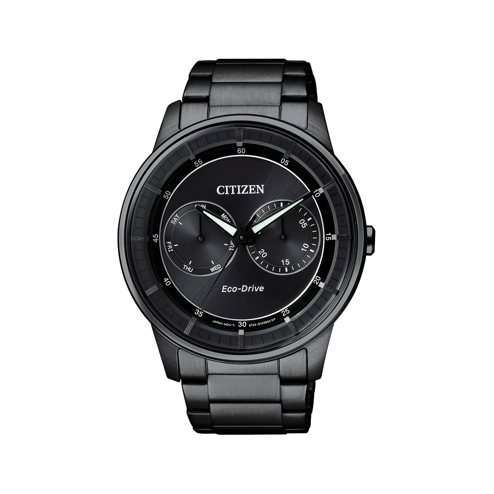 CITIZEN Eco-Drive 率性爵士風格腕錶(BU4005-56H)-IP黑/42mm