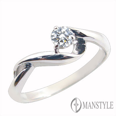 MANSTYLE「倘佯」0.12ct 八心八箭鑽戒