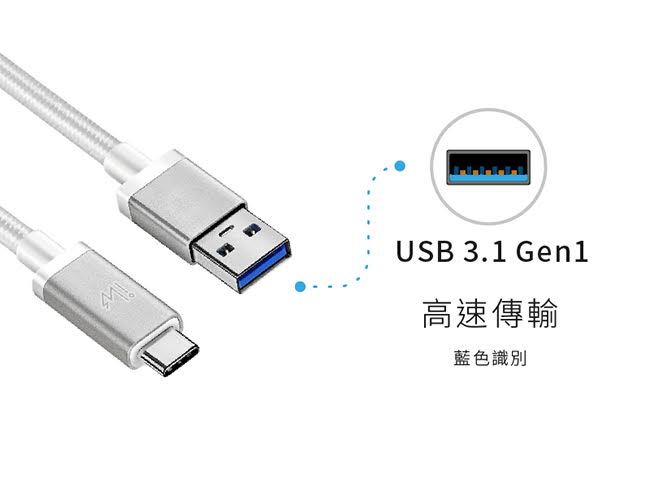 innowatt USB 3.1 Type-C to USB傳輸線