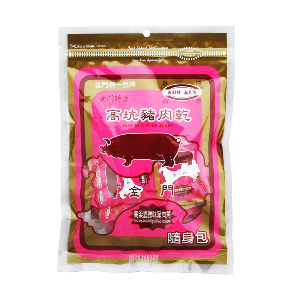 高坑 高粱原味豬肉角(190g)