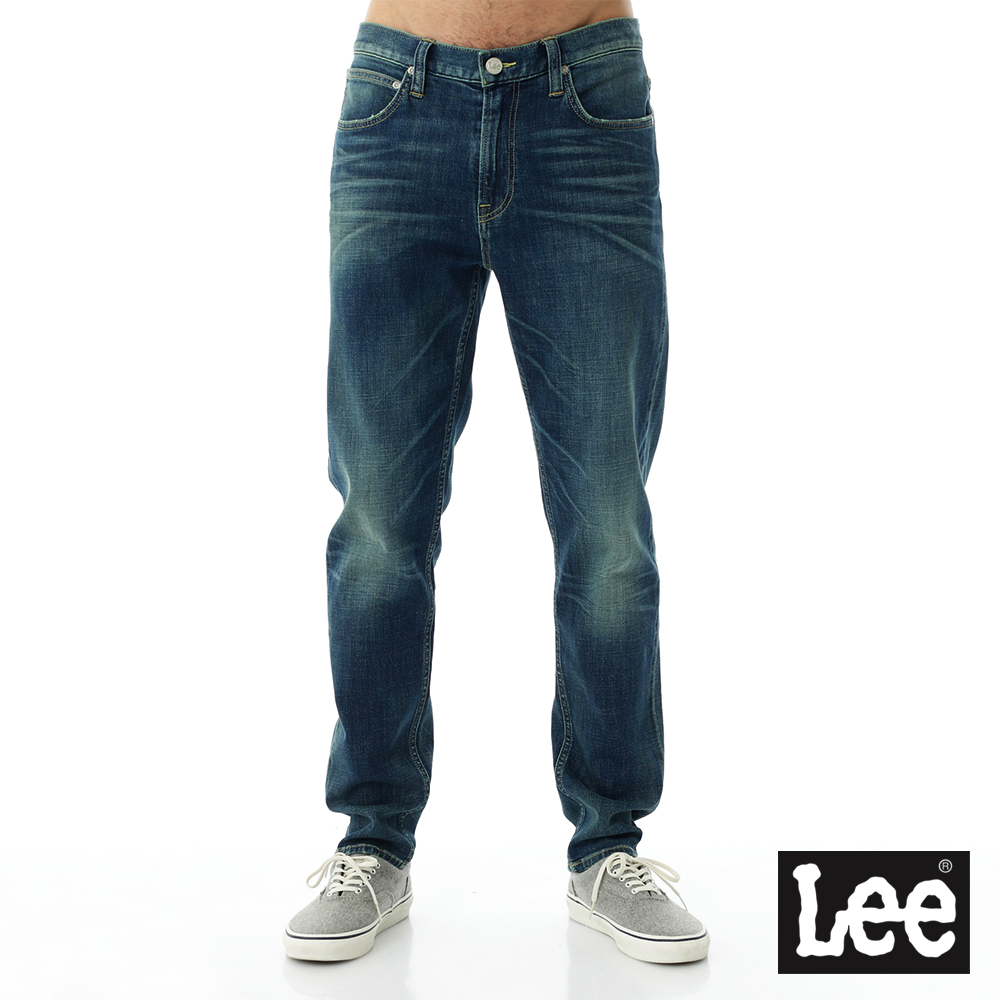 Lee 男款 731 中腰舒適小直筒牛仔褲 淺藍洗水