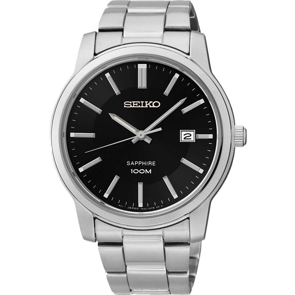 SEIKO CS 都會爵士時尚腕錶(SGEH05P1)-黑/40mm
