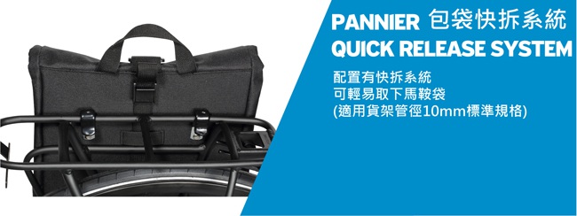 GIANT 輕便款貨架馬鞍袋SHADOW ST PANNIER BAG